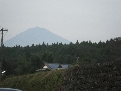 富士山が見える最後の明るいときの写真